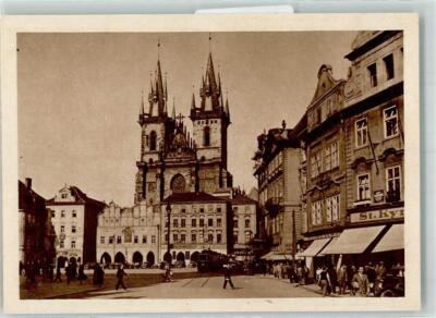 39757017 - Prag Tein- Kirche Strassenbahn Prag / Praha