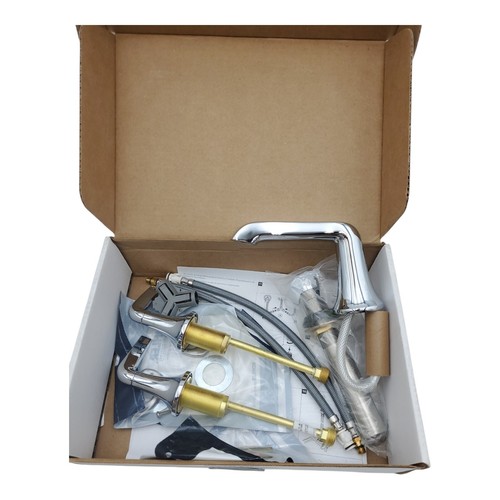 Kohler K-22020-4-CP Tempered Bathroom Sink Faucet, Polished Chrome - Picture 2 of 9