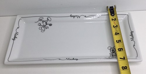 Disney Serving Tray Sketchbook Mickey Mouse & Friends Sketch Plate 13.5” NEW - Picture 6 of 7