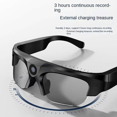 Smart Bluetooth Sunglasses HD dashcam live designer multi-functional Headphones - Picture 7 of 16