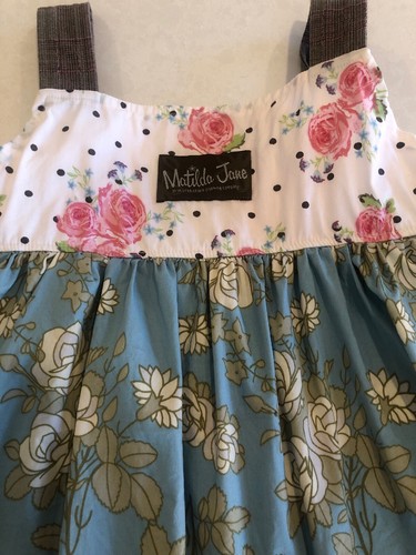 Matilda Jane- Gypsy Blue- Eva Rose Knot Dress Size 4 - Picture 8 of 9