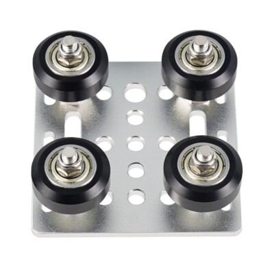 Extruder Back Support Plate for and 3D Printer Parts with Black Wheel 3D