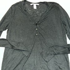 Victoria s Secret Pajama Shirt Women s Size Small Black Sleep Shirt
