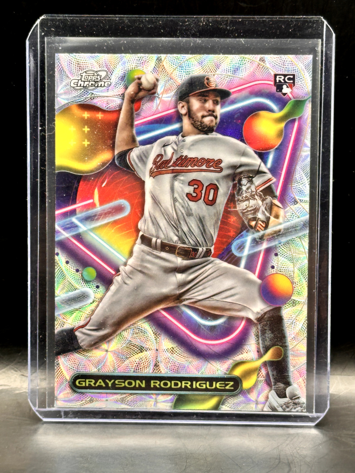 2023 Topps Chrome Cosmic Grayson Rodriguez RC Nucleus Refractor Rookie #176