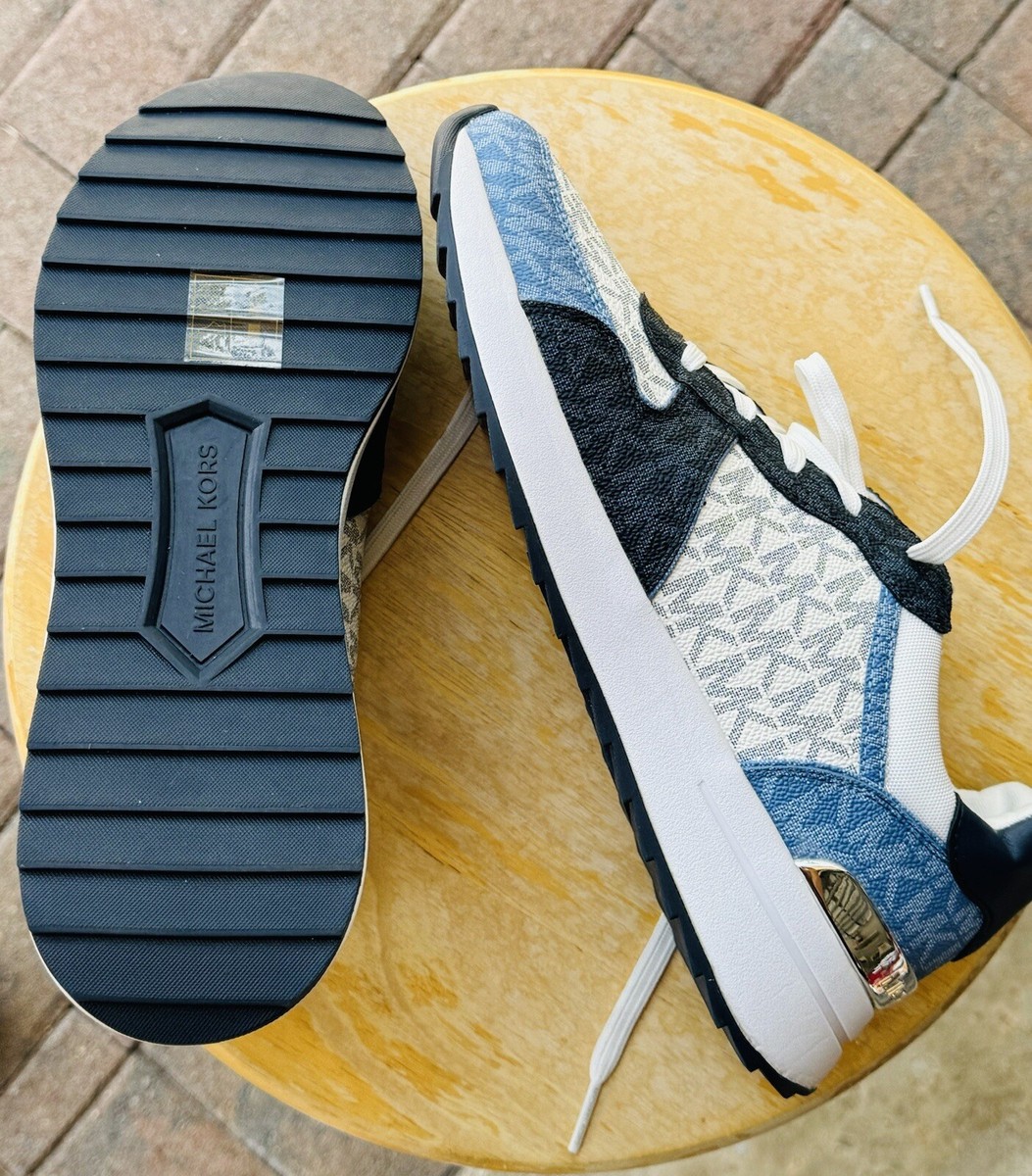 【Michael Kors】Monique Logo Jacquard Denim Trainer Monique Logo Jacquard Denim Trainer | Michael Kors [US]