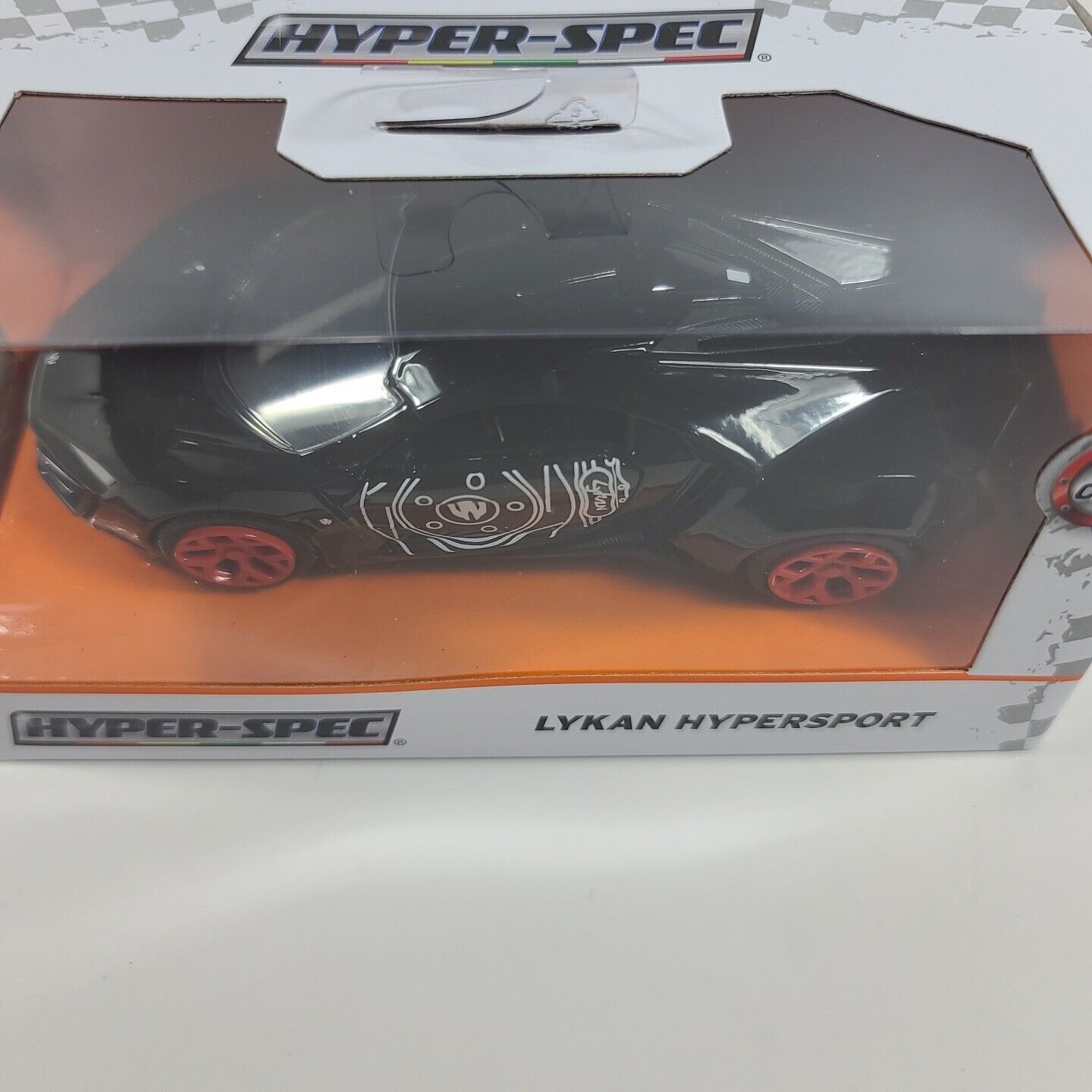 Jada Toys Die-Cast Hyper-Spec Black Lykan Hypersport w/ Red Rims & Lycan  Design