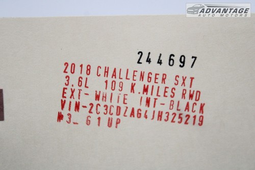 2017-2023 DODGE CHALLENGER ENGINE CHARGER BATTERY MINUS NEGATIVE WIRE CABLE OEM - Picture 5 of 5