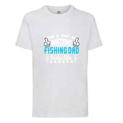 Fishing Awesome Fishing Dad Humour Novelty T Shirt Various Colours And Sizes