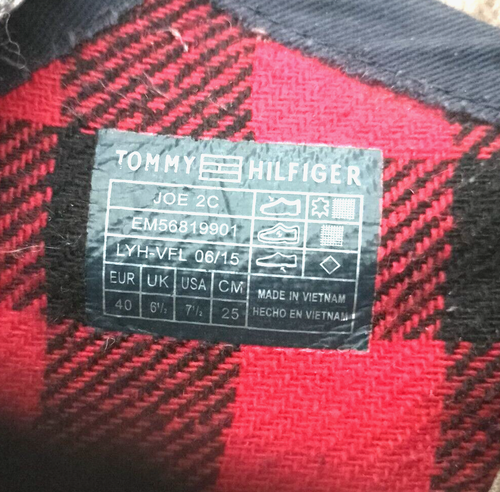 TOMMY HILFIGER JOE 2C BLACK SUEDE MID TOP TRAINER BOOTS SHOES UK 6.5 EU40 US7.5 - Picture 13 of 13