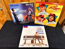 Lot of 3 Tom Hanks Laserdiscs League Forrest Gump Sleepless in Seattle