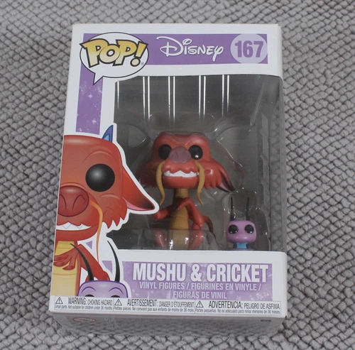 Funko Pop! Disney: Mulan - Mushu and Cricket #167 Vinyl Figure NIB
