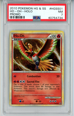 ポケットモンスター HGSS POKEMON HEARTGOLD BLACK STAR PROMO HO-OH #HGSS01 HOLO FOIL PSA 7