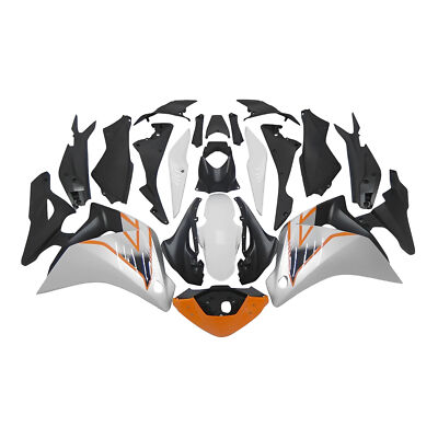 Orange White Fairing Kit for 2011-2016 Honda CBR250R 2014 ABS Injection Bodywork