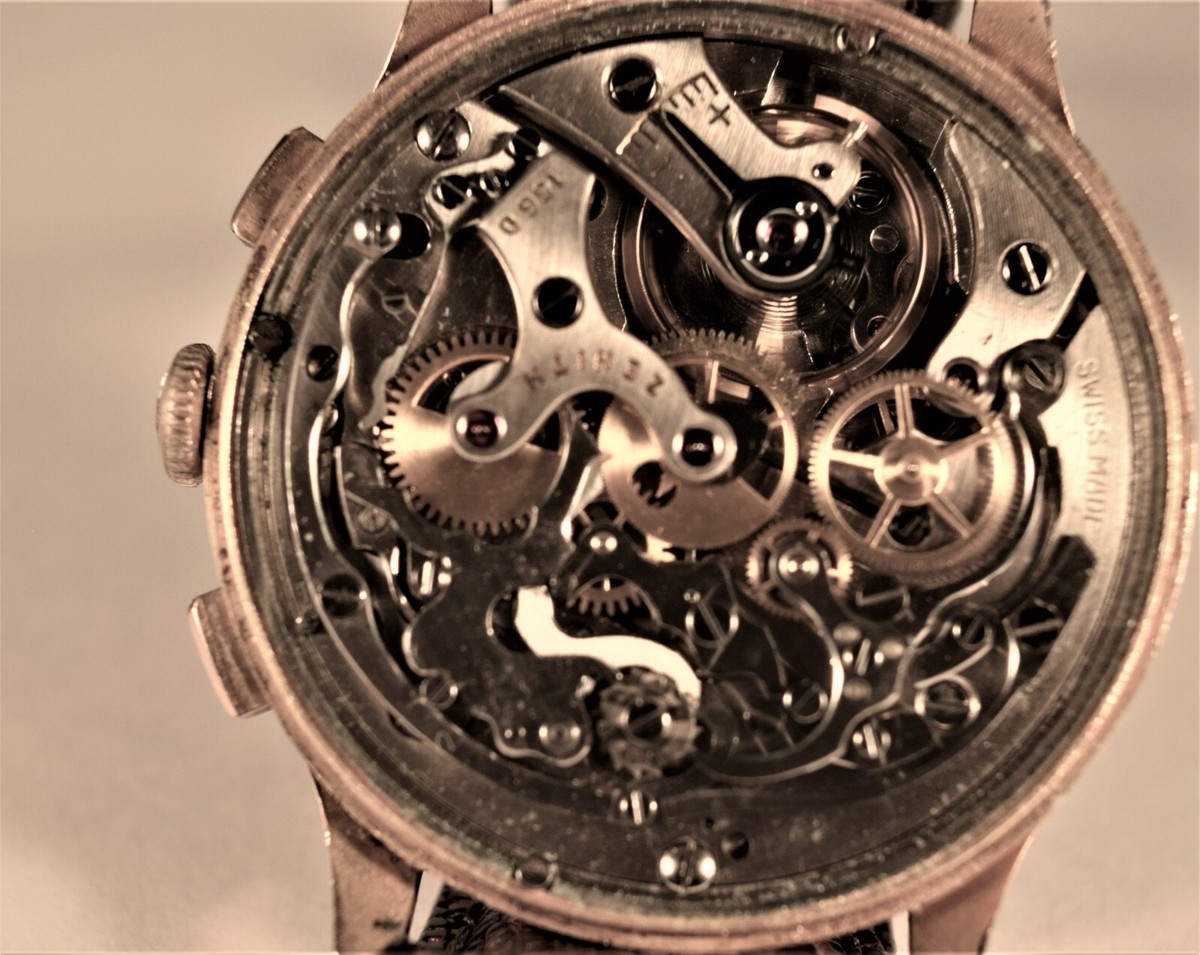 ZENITH CHRONOGRAPH VINTAGE CAL.156 18K SOLID GOLD 37.5mm