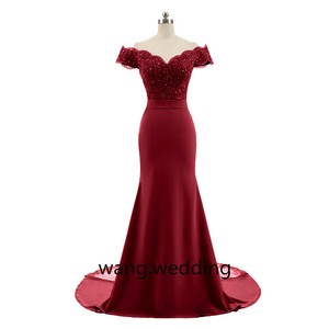 elegant red gown
