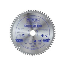 Faithfull FAIZ25060TCG TCT Circular Saw Blade Triple Chip Ground 250 x 30mm x60T