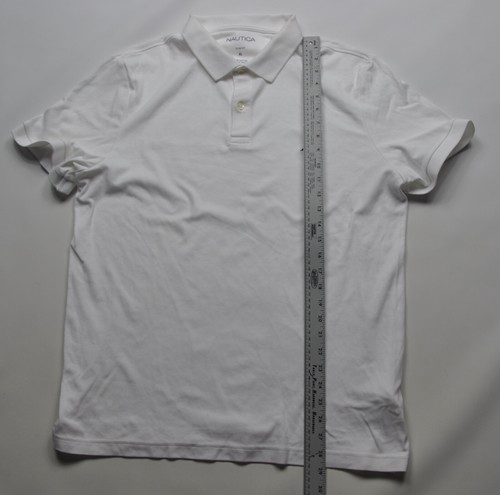 Nautica Slim Fit Polo White XL - Picture 5 of 6