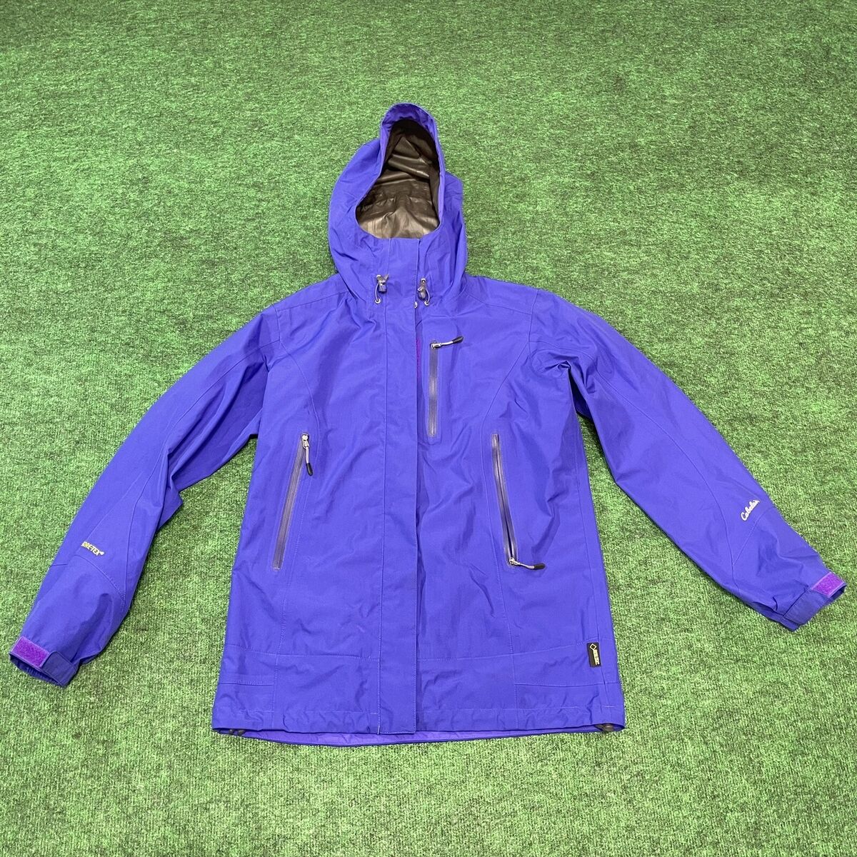 Cabelas Jacket Gore-Tex Rain Womens Size SMALL Purple Hooded Cabelas Jacket Gore-Tex Rain Womens Size SMALL Purple Hooded