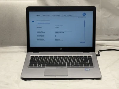 HP EliteBook 840 G4 Intel core i5-7200U @2.50GHz 12GB Laptop Computer No hdd - image 1 of 2