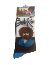 BOB ROSS Joy Of Painting Crew Socks 1 Pair Adult Unisex Men Women 8-14  