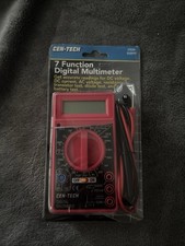Cen-tech 7 Function Digital Multimeter Tester Multi-tester Nib Acdc Volt