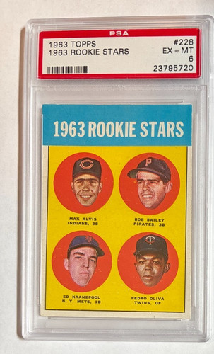 1963 Max Alvis / Bob Bailey / Ed Kranepool / Pedro Oliva #228
