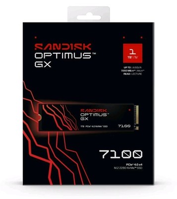 1TB Sandisk Optimus GX 7100 PCIe 4.0x4 NVMe SSD Western Digital. Sealed.