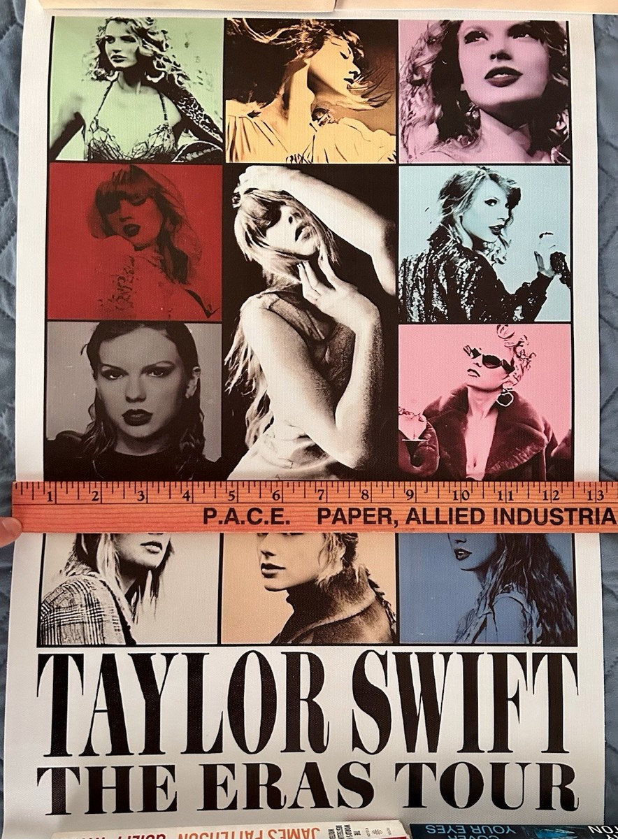 Lot Of 4 Taylor Swift 19” x 13” Canvas Posters The Eras Tour