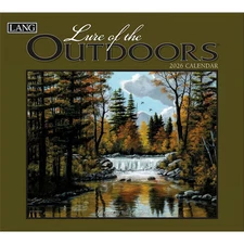 Lang Companies,  Lure of the Outdoors 2026 Wall Calendar by Bill Saunders, 13.4'