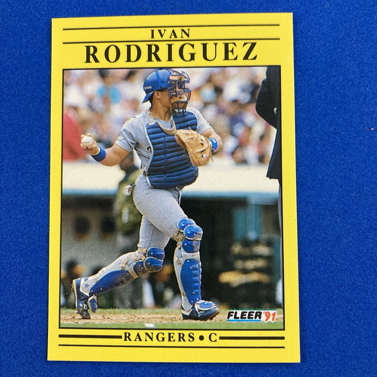 Ivan Rodriguez 1991 Fleer Update Rookie Card #U62 MLB Texas Rangers