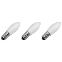Weihnachts-Ersatzlampe E10 GlüHlampe Matt 16V 3W Warmweiß 2200K 3 StüCk