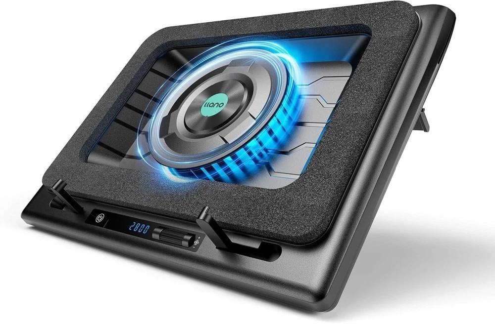 llano V12 Laptop Cooling Pad, Gaming Laptop Cooler Stand with 5.5inch Powerful T