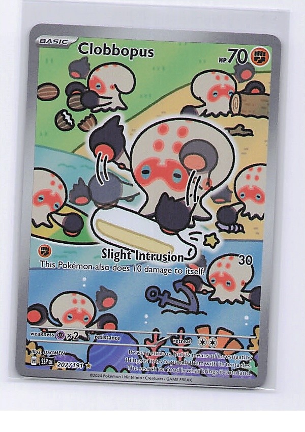 Clobbopus 207/191 Illustration Rare Surging Sparks Pokemon Near Mint