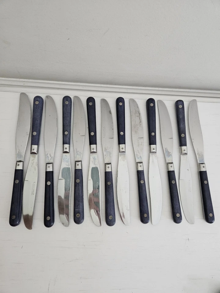 Lote 60 Conjunto de Talheres Washington Forge WF MARDI GRAS Azul Marinho Cobalto Substituição - Imagem 2 de 4