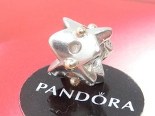 Authentic Pandora Sterling Silver/14k Gold Eyelet Lace #790326