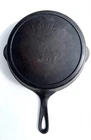 ORIGINAL ERIE Cast Iron Skillet 701F #7 SOLID--Flat and No Cracks Or Chips