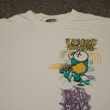 Vintage UZONE 1994 Shirt White Mens XL DEAD FROG Tennis Graphic Oneita USA Made