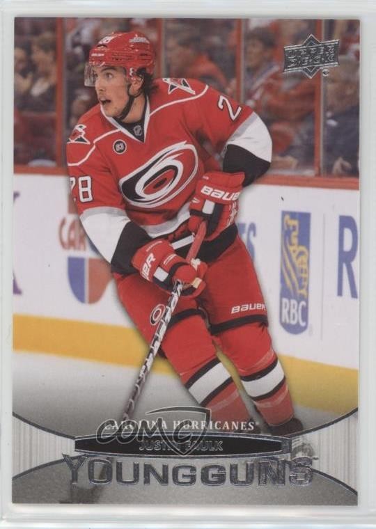 2011-12 Upper Deck Young Guns Justin Faulk #205 Rookie RC