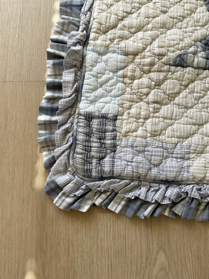 Fundas de almohada colcha Star Patchwork vintage tamaño estándar 21x27 Foto 4 de 4