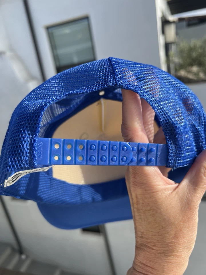 复古 70 年代 Cobra Genesis 福特 New Holland 蓝色卡车司机帽 北达科他州网眼 — 第 4/4 张图片