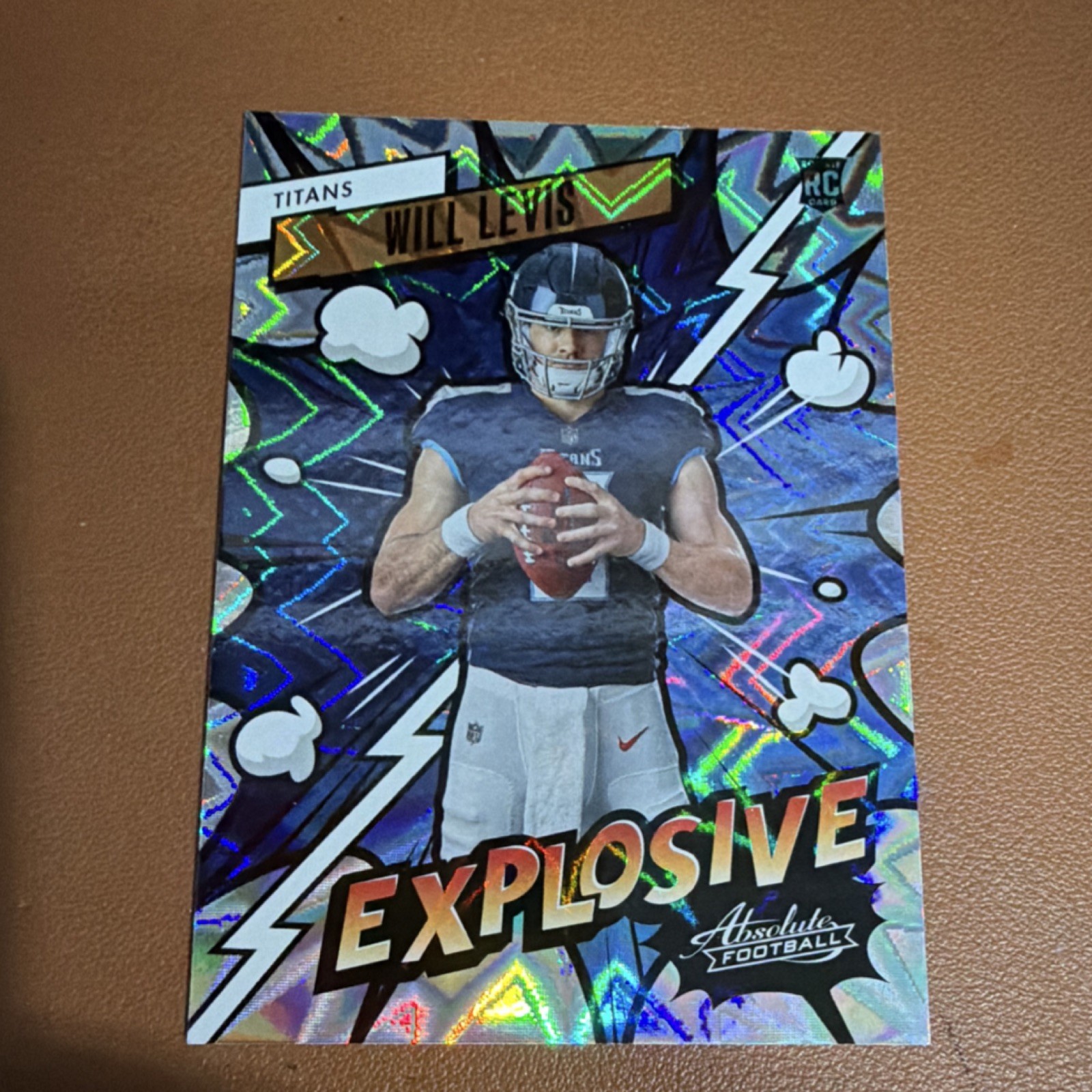 Panini Absolute Will Levis Explosive Rookie Insert 2023 #39 Titans Football