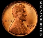 1957-D Lincoln Wheat Cent - Choice Gem Brilliant Uncirculated  No Reserve #L5036