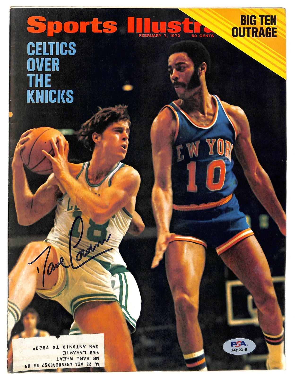 Dave Cowens Autographed Signed Boston Celtics 1972 Sports Illustrated Magazine PSA/DNA Celtics 