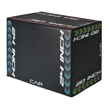 CAP Barbell 3-in-1 Foam Plyometric Jump Box - Adjustable for Home Gym HIIT