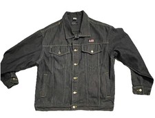 1990  S Rare Ralph Lauren Polo American Flag logo Denim Jacket Made In Usa Sz 38