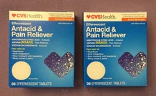 72 Ct. CVS Effervescent Antacid Pain Reliever Comp to Alka-Seltzer￼￼