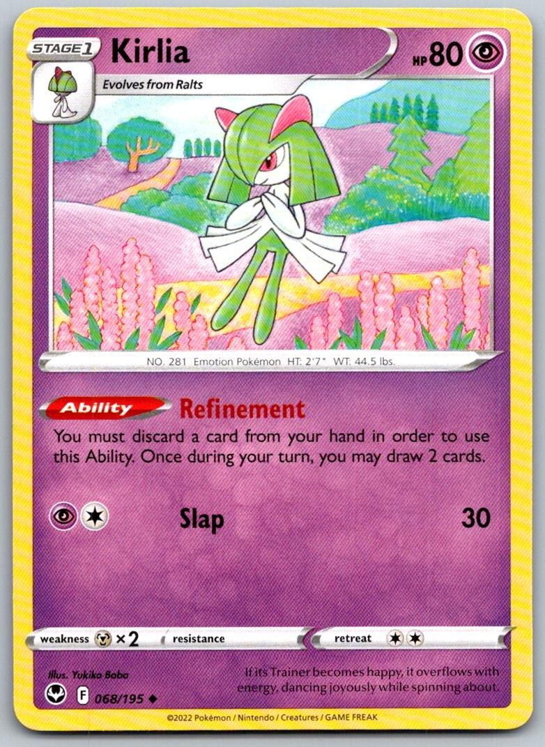 Kirlia 068/195 Uncommon Silver Tempest Pokemon Near Mint