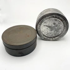 2 Vintage Eastman Kodak Company Metal Film Canisters - EMPTY