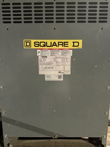 SQUARE D TRANSFORMER CAT: NO ЕХЗ0ТЗН 30 KVA 3R (H) VOLTS 480 SEC VOLTS 208Y/120 - Picture 3 of 3