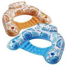 Jasonwell Inflatable Pool Float Chair - 2 Pack Pool Floaties Chair Floats Lounge